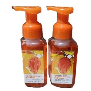 New! Bath & Body Works Mango Papaya Paradise Foaming Hand Soaps 2-Piece